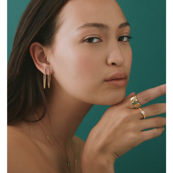 Diamond Miracle Plate Textured Ring in Gold Vermeil - Picture 4 of 13